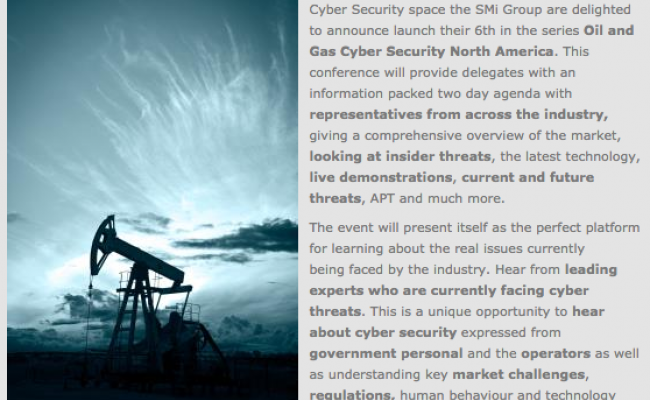 SMI Oil & Gas Cybersecurity Conference