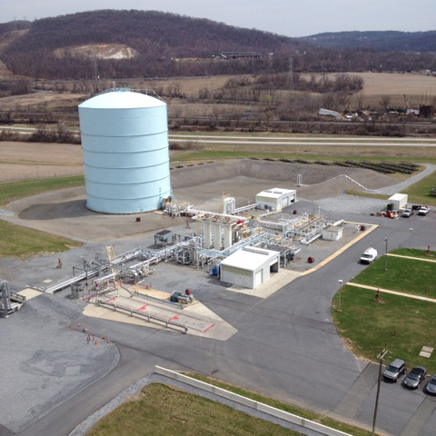 LNG Peak Shaving Plant near Reading, PA 